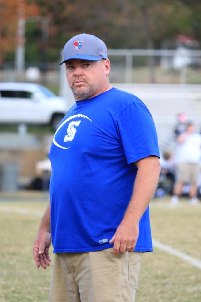 SAPatriotsFB's tweet photo. Congratulations to Coach Fritz on being named the coach of the year for the 3-A Central Conference! https://t.co/t8USq5T3wU