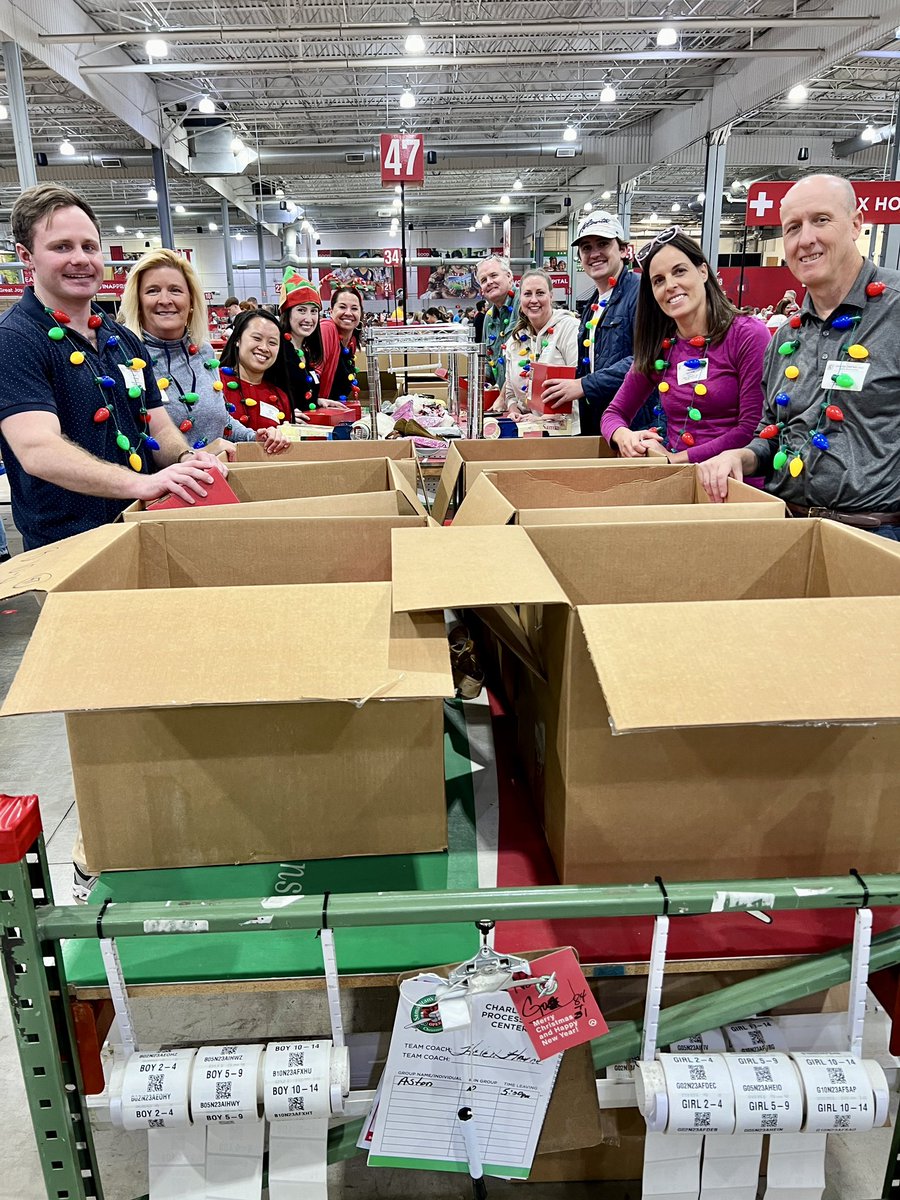 The Aston crew had a great time at Operation Christmas Child processing shoeboxes to be gifted internationally. Visit <a href="/OCC_shoeboxes/">Operation Christmas Child</a> for more information on how to get involved!