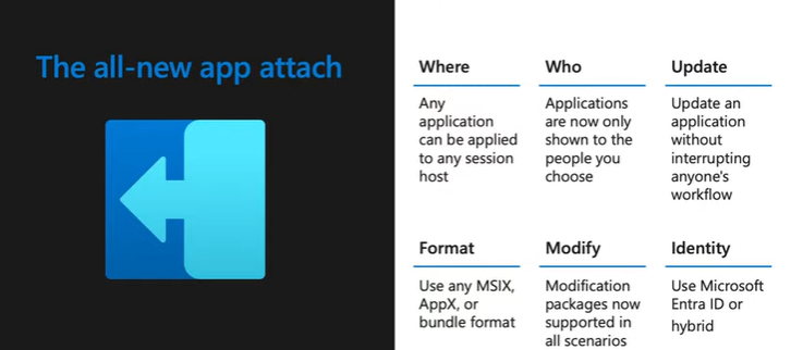 tomhickling's tweet image. Lots of great newness coming in #AzureVirtualDesktop #AppAttach 
Check out this #TechTakeoff session with @JimMoyle: aka.ms/TT/AppAttach