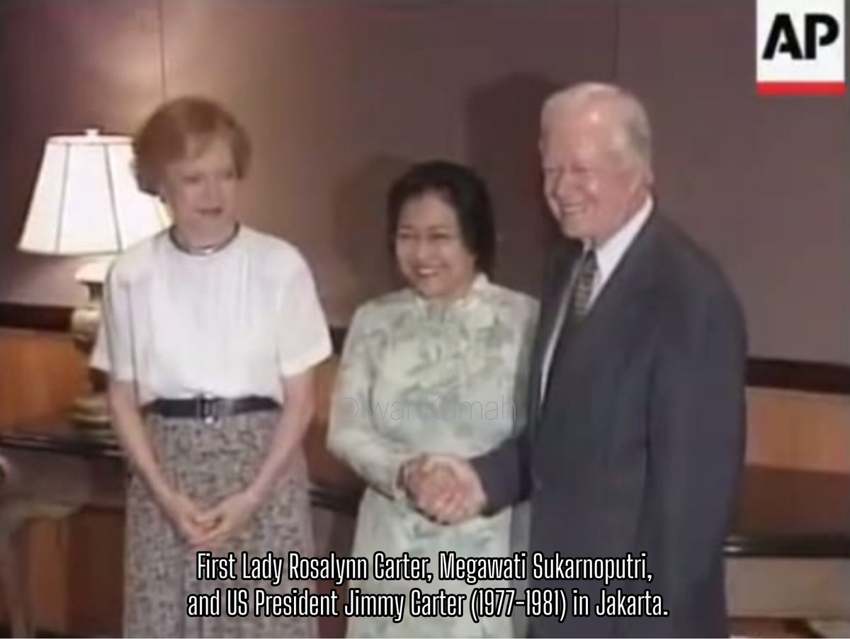 THE US former First Lady Rosalynn Carter at 96 (1977-1981) died on Nov 19, 2023. Her funeral was held on Nov 29 in Plains, Georgia. She and her husband, President Jimmy Carter, visited Indonesia in 1999 and 2004. <a href="/CarterLibrary/">Jimmy Carter Presidential Library</a> <a href="/PDI_Perjuangan/">PDI Perjuangan</a> 
#RosalynnCarter
