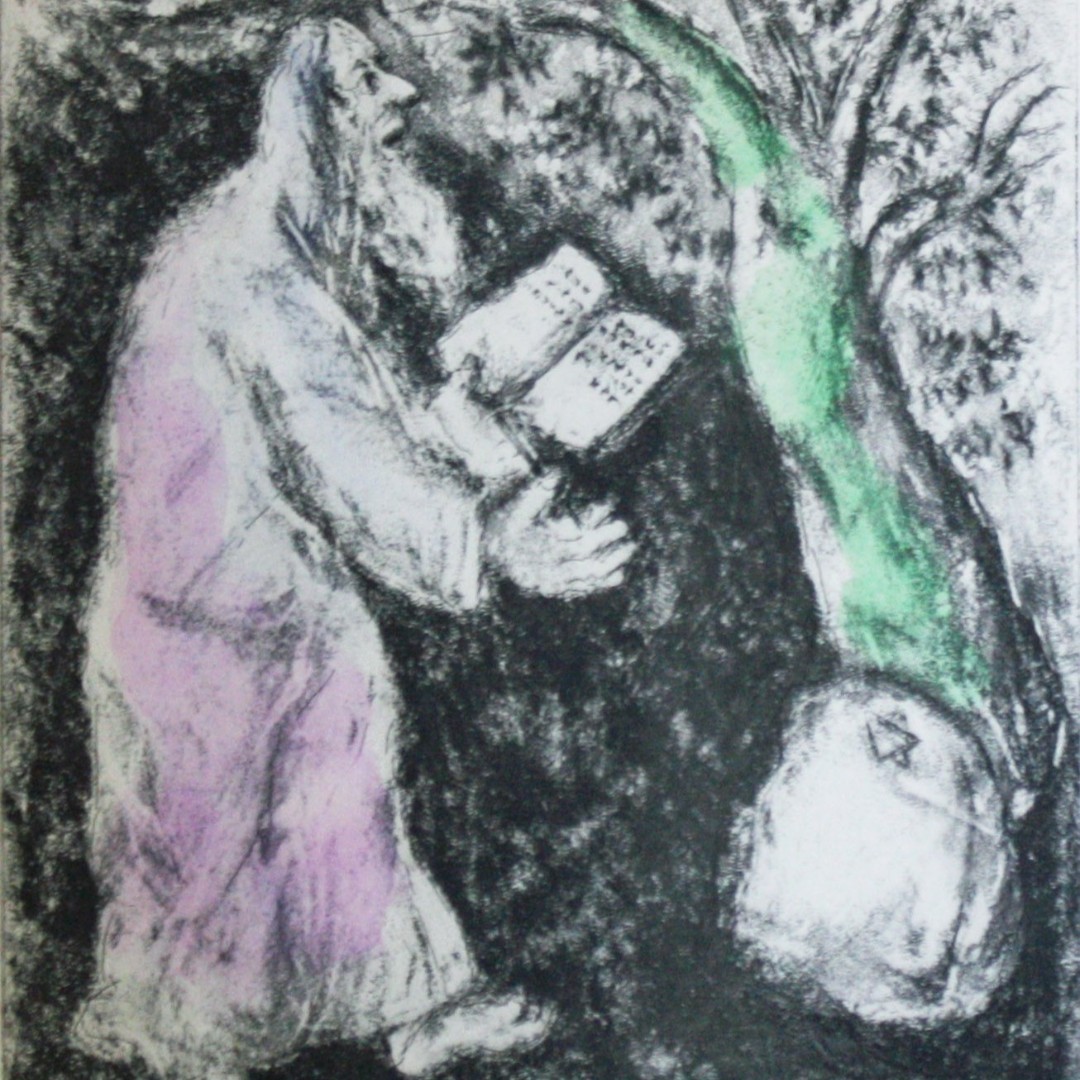 BuxtonMuseum's tweet photo. #EYAArt🎨
"Joshua and the Rock of Shechem" is a #lithograph by #MarcChagall (1887–1961)🖼️ His Jewish identity shaped his work. In 1931, he travelled to the Holy Land and spent many years creating illustrations for the Old Testament.
#FunduklianCollection #YourArtCollection https://t.co/CmZaoZv9hj