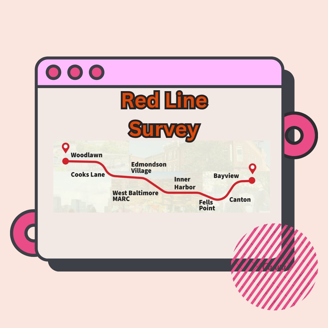 🔴 Take the Red Line project survey today! 

🔴 We want to hear from you! 

🔴 Survey closes tomorrow 12/1. 

🔴 Survey Link: forms.office.com/Pages/Response…