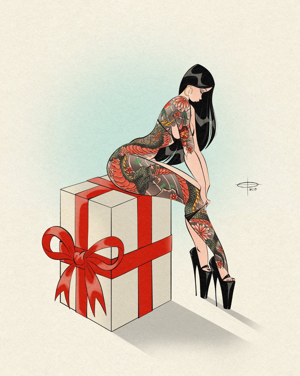 ❌RED RIBBON❌

#christmas #holiday #tattoo #irezumi #dragontattoo #girlswithtattoos #pinup #pinupart #digitalart #illustration #gothgirl