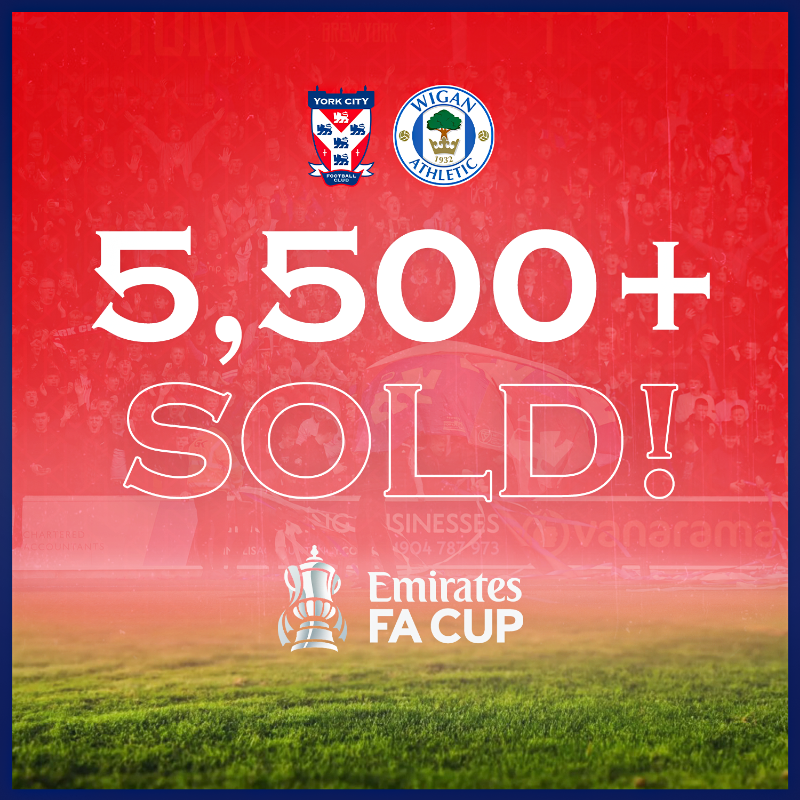YorkCityFC's tweet photo. 🎟️ We've now hit 5⃣,5⃣0⃣0⃣➕ home supporters tomorrow night. 🤯

Grab your friends, tell the family, City NEED YOU there tomorrow night. ❤️💙

📲 Purchase tickets online, on the night, and from the ticket office from 10am tomorrow.

Close to packing the LNER out! 👀

#YCFC 🔴🔵