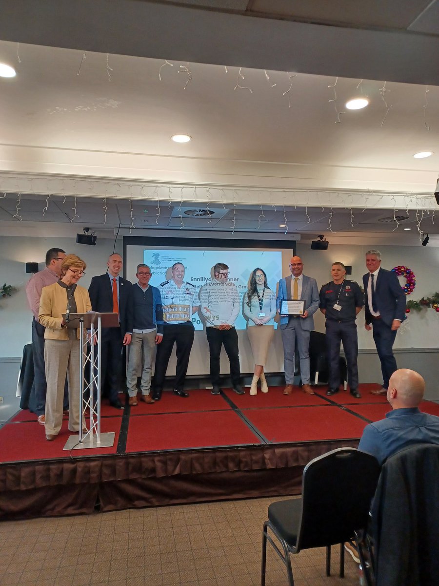Having been involved in the Builth Wells Events Safety Group since its inception and having Chaired the group for the last two years, I was so proud to be joined by colleagues to collect the Public Safety Award at the <a href="/WalesSaferComms/">Safer Communities</a> Awards today!