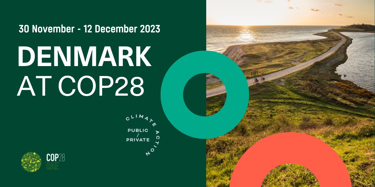 As the national platform for events and engagements with international decision-makers, The Denmark Pavilion at #COP28 showcases public-private #ClimateAction. Get the full overview and join us at this pivotal time for the planet and its people➡️stateofgreen.com/en/conference/… ⏰14:45