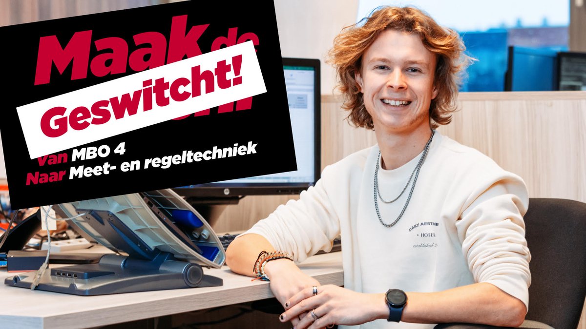 Tim Westerduin, 22 jaar – Technical Sales Engineer:
Ik ben er eigenlijk via mijn stage ingerold. Ik ben MBO Smart Technology gaan doen in het eerste jaar dat de opleiding bestond. 
Lees meer over Tim's switch:  coneco.nl/blog/meet-en-r… (l

#MBO #Switch #smart #technology