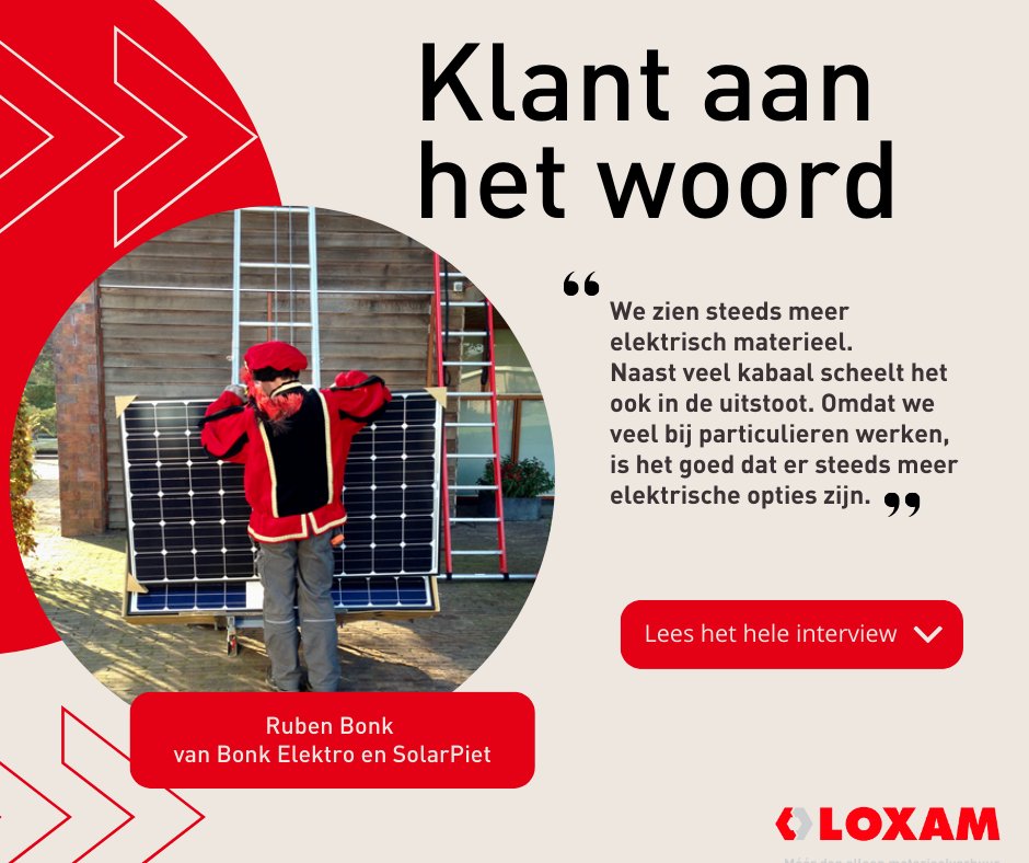 Deel 2 van Klanten aan het woord 🤝 
Loxam vraagt alles over duurzaamheid en samenwerking aan Bonk Elektro en Peter Brands Organisaties. Lees het volledige interview hier: bit.ly/47CvhzD
#Loxam #LoxamNederland #Klantaanhetwoord