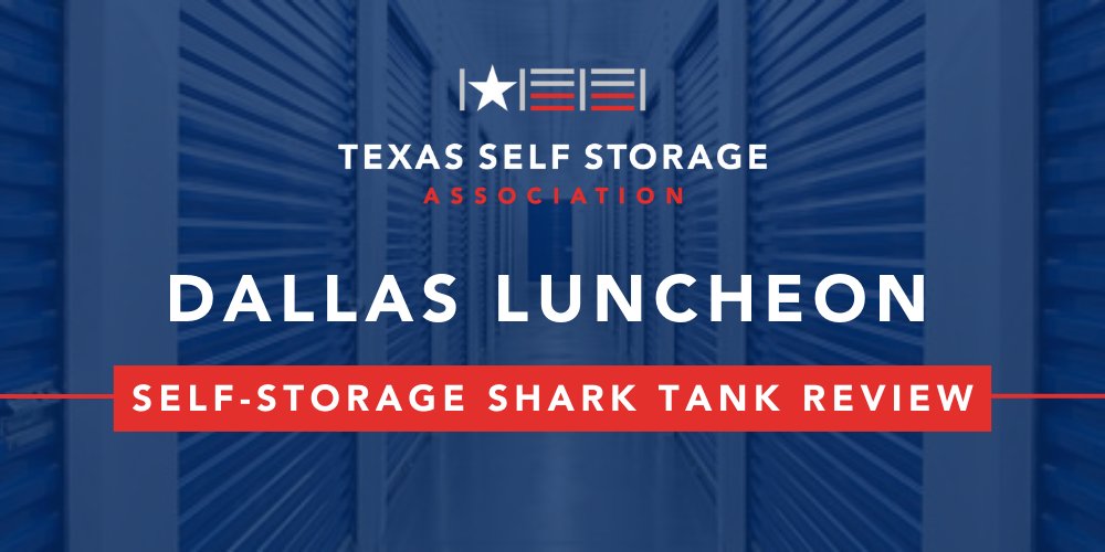 Join us December 13 in #Dallas at the final luncheon of the year for a #selfstorage "Shark Tank" review, where industry experts will critique an actual facility on the market and provide honest feedback. Register here > bit.ly/DallasLunchDec…