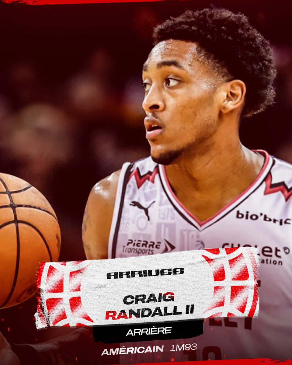 ✍️ Craig Randall II est Choletais ! Plus d'infos 👇 cholet-basket.com/news/craig-ran… Bienvenue dans la #CBFAMILY Craig !