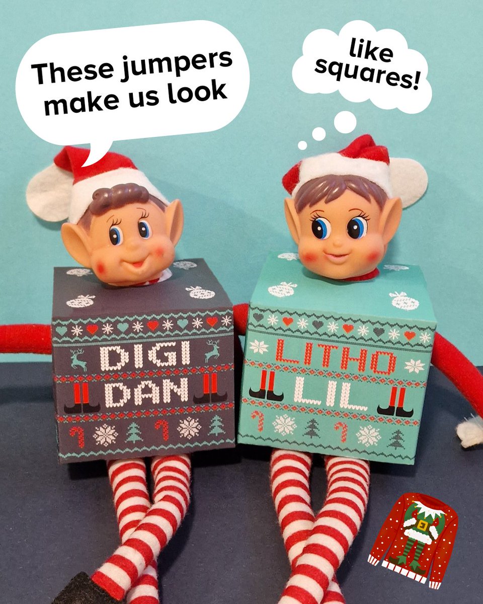jthomsonprint's tweet photo. Happy Christmas Jumper Day from all at @jthomsonprint
#jtcp #naughtyelf #digital #veloblade #ChristmasJumperDay2023 🥰 https://t.co/dxKqSbG1dL