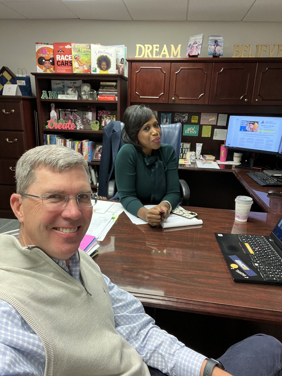 BrentInGSO's tweet photo. Spending the morning with ⁦@PrincipalBrown1⁩ at ⁦@MidCollegeUNCG⁩. I love seeing great things happening in ⁦@GCSchoolsNC⁩. #PFAD2023 https://t.co/EWgCN2wbsJ