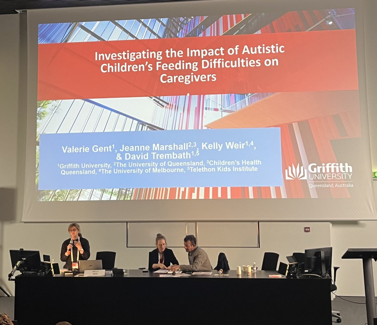 Rebecca_murph29's tweet photo. Another great presentation, this time from @KellyWeirSLP and colleagues highlighting the importance of exploring caregiver impact when treating Autistic children #ESSD23 https://t.co/JtJKvg9nsi