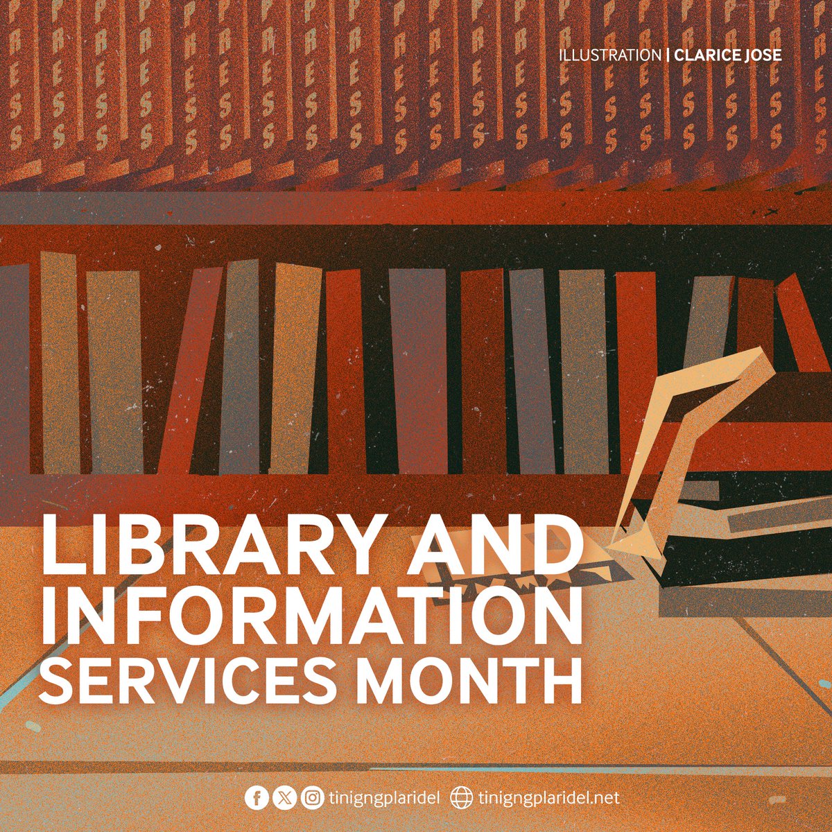 tinigngplaridel's tweet photo. In this age of multi-platform journalism, the press is certainly not alone in its integral role of disseminating information. As custodians of knowledge, our public libraries play a part in providing convenient and credible source of materials.
#HandsOffOurLibraries
#LISMonth https://t.co/xz86cu7N3O
