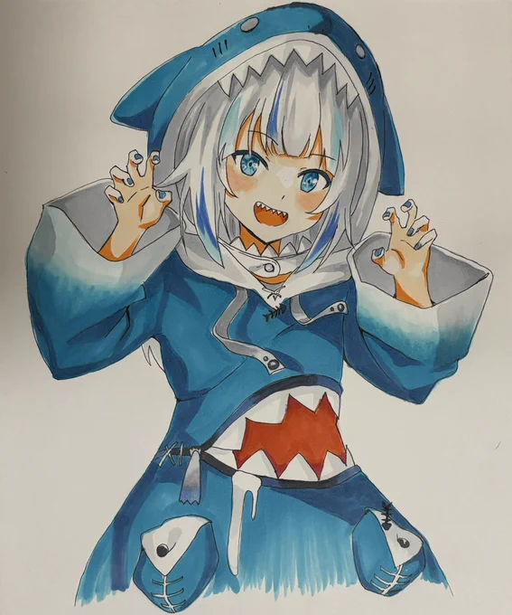 がうる・ぐら#ホロライブ #模写イラスト 