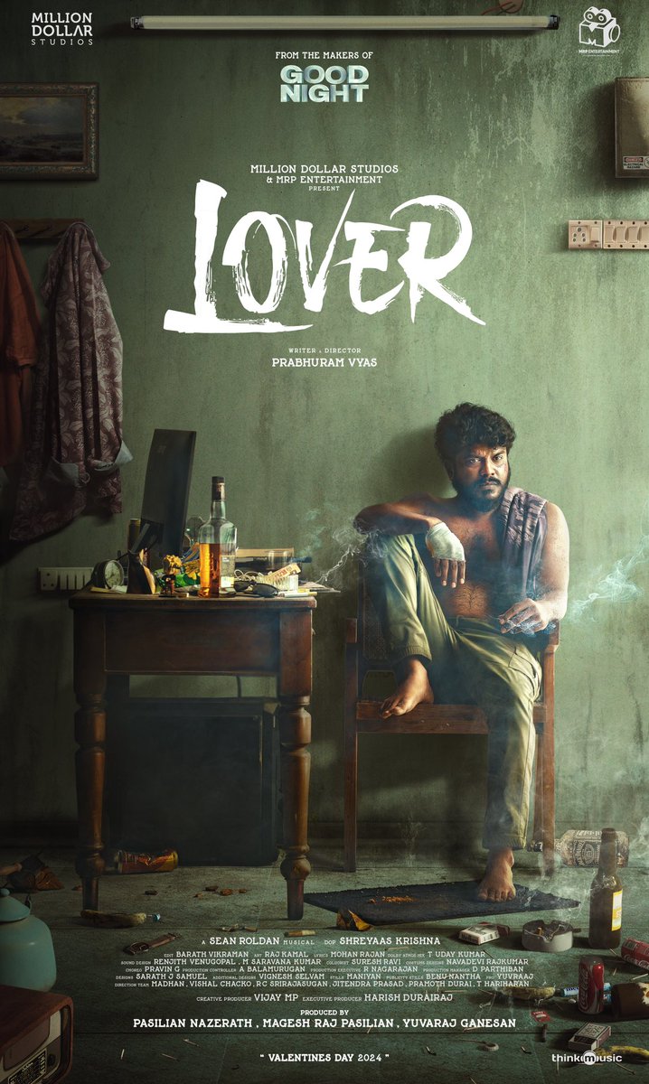 Thank you all for making GOOD NIGHT a huge success. We are always grateful for your love. Presenting the first look of our next film #LOVER ❤️ Our love and passion for cinema made . Thanks to everyone who contributed to its realization ❤️🙏🏻