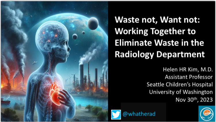 If you’re still around RSNA, come join me at 11am for the peds session in N229 today. I’ll be sharing ideas about how to start a sustainability practice at your own hospital. #RSNA23 ⁦@SocPedRad⁩ #climateaction