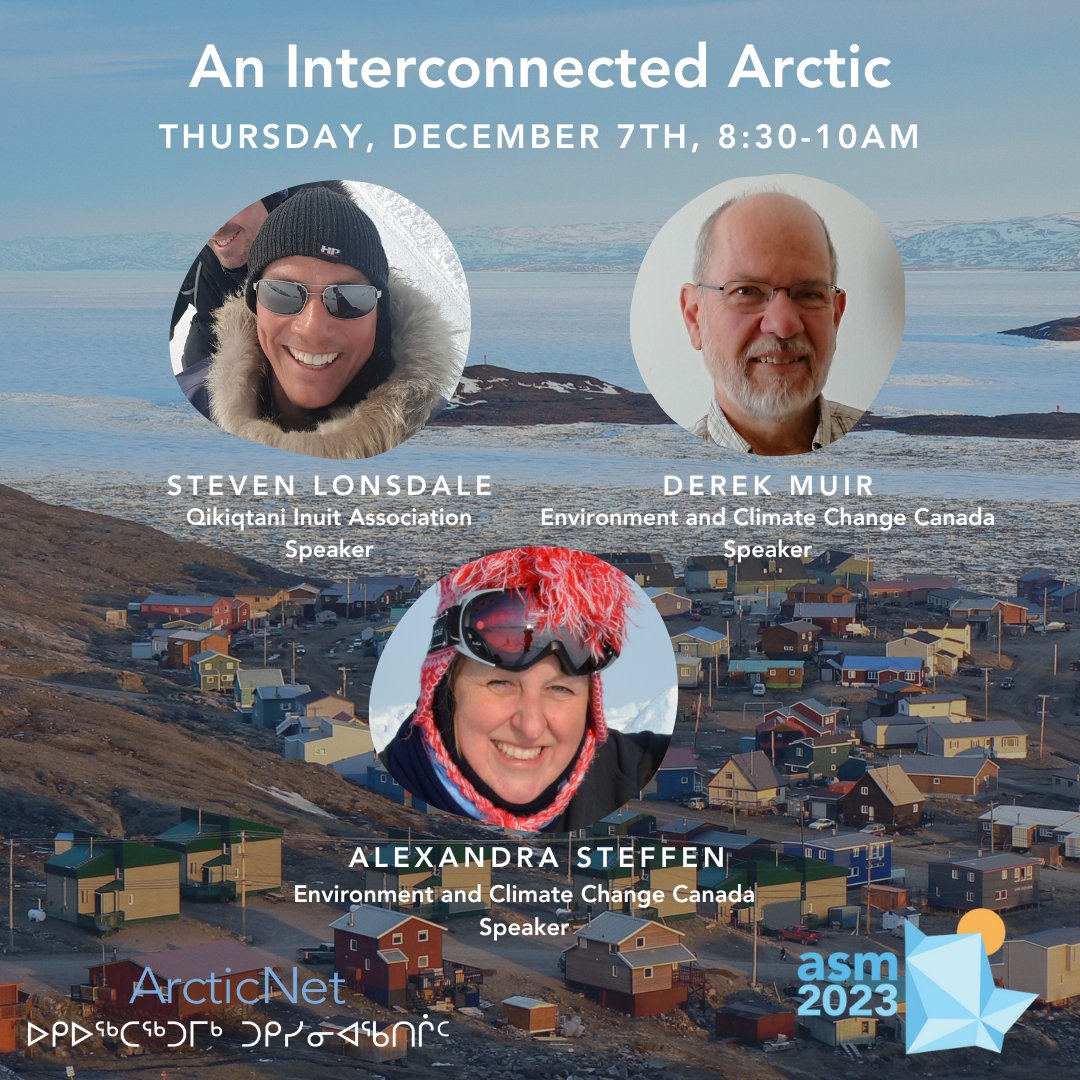 ArcticNet (@arcticnet) on Twitter photo Meet the speakers for the panel "An Interconnected Arctic" at the upcoming #ASM2023. Join us Dec 7th, 8:30-10:00 am! Joshua Komangapik, <a href="/fairmank/">Kimberly Fairman</a>, <a href="/jholloway15/">Jean Holloway, PhD</a>, Pierre Legagneux, Steven Lonsdale, Derek Muir, Alexandra Steffen Meet the speakers for the panel "An Interconnected Arctic" at the upcoming #ASM2023. Join us Dec 7th, 8:30-10:00 am! Joshua Komangapik, <a href="/fairmank/">Kimberly Fairman</a>, <a href="/jholloway15/">Jean Holloway, PhD</a>, Pierre Legagneux, Steven Lonsdale, Derek Muir, Alexandra Steffen