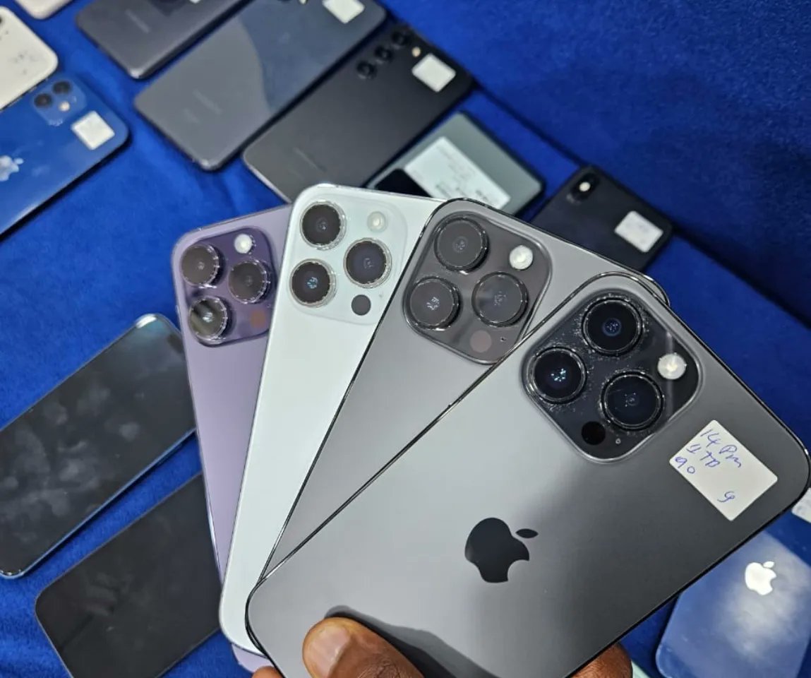 MagnumDealzNG's tweet photo. Grade A Foreign Used iPhone 13 Pro max: 
128GB -----  ₦760k
256GB ----- ₦780k 
512GB ----- ₦800k

Grade A Foreign Used iPhone 14 Pro Max esim:
128GB ----- ₦920k
256GB ----- ₦950k
1TB --------- ₦1m

To order any gadget from us, call or WhatsApp 07000-624686 https://t.co/vqiT4Aj55k