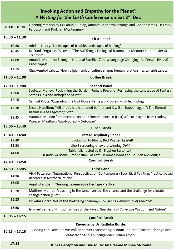 Look at this fabulous line-up for Saturday!😍 Join us for a day of environmentally-minded talks across multiple disciplines, a film-stimulated table talk &amp; live music &amp; drinks to wrap a stellar day up!

It's not too late to get your free tickets online! eventbrite.com/e/invoking-act…