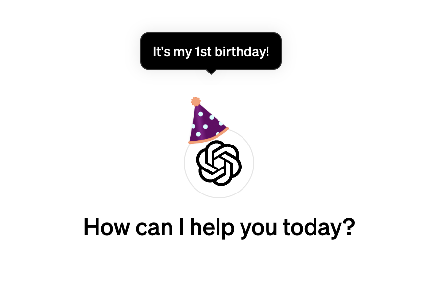 Sam_Witteveen's tweet image. Happy Birthday ChatGPT!!