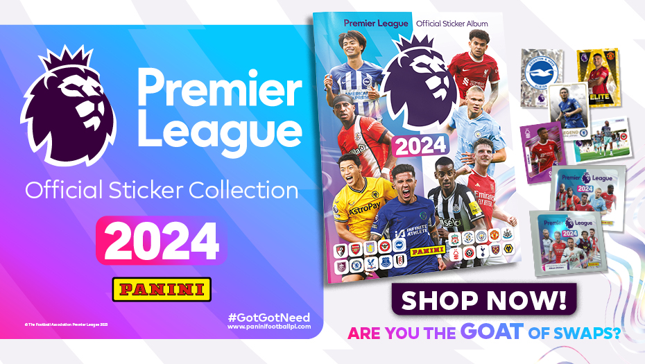 Panini UK & Ireland on X: Premier League Official Sticker Collection 2024  - pre-order on the full collection NOW OPEN, with orders releasing from  MONDAY! Check it out here:  #gotgotneed  #premierleague #