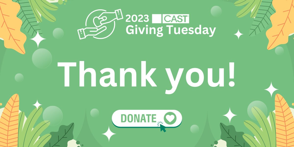CASTagScience's tweet photo. Thank you for an amazing #GivingTuesday! 🙌 

Your support for CAST has been incredible. We're extending our campaign to Dec 31! Let's empower more future agri-scientists together! 

Donate now: https://t.co/yzf5DvlDdx

#CASTGivingTuesday #SupportCAST https://t.co/OgujBk43Bv