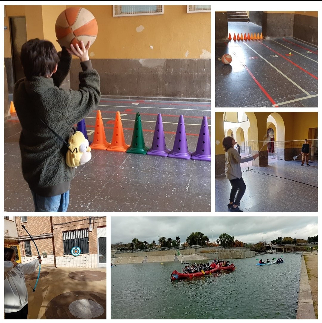 IESLopedeVega's tweet photo. Este mes de Noviembre seguimos aprovechando todos los espacios para hacer actividad física, además de salidas especiales deportivas y como no... el reto del mes en patios activos. Nos gusta la actividad física!! #beactive #seractivos #movingschoolchallenge #ESSD https://t.co/J5qLOCW9g8