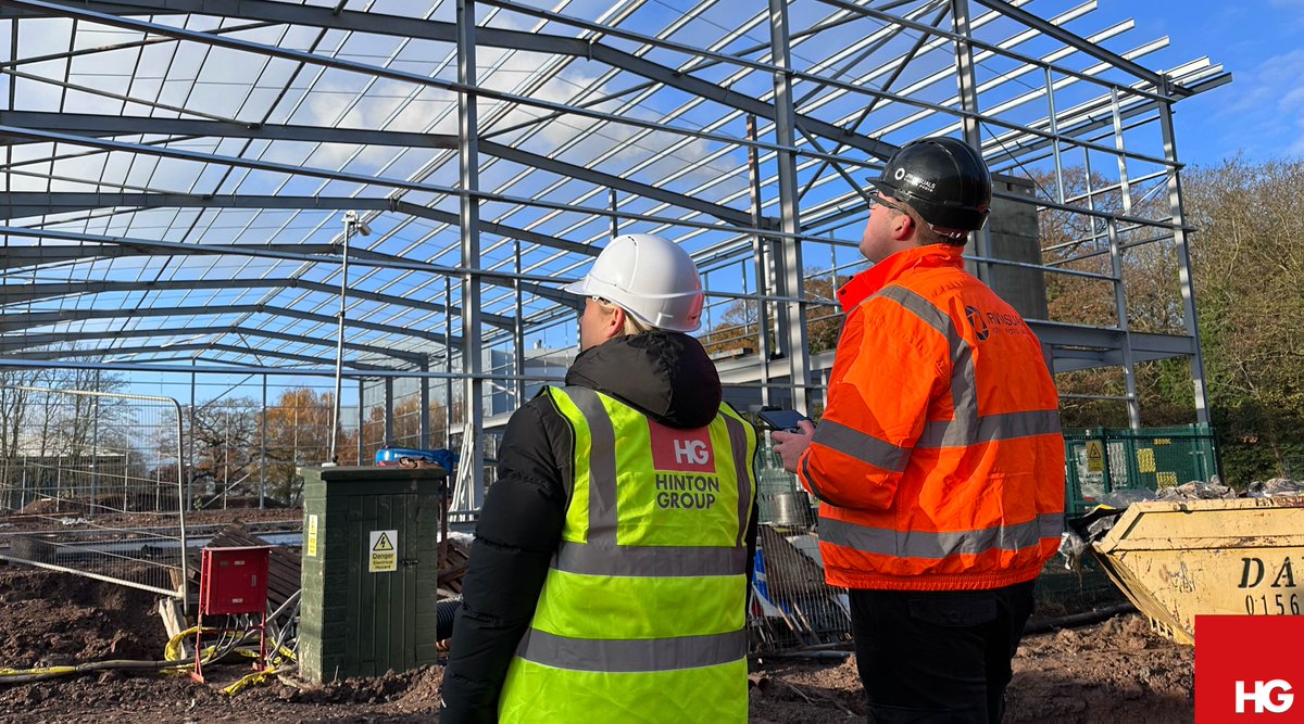 Behind the scenes: We were on site with JRNVisuals early this morning to capture footage of the steel frame construction at Unit 45 Hartlebury Trading Estate. Drone footage coming soon! #steelframe #aerialfilming #progress #Kidderminster #HartleburyTradingEstate #construction