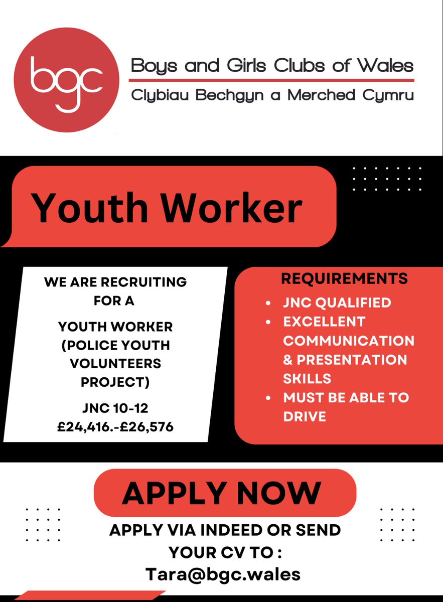 We are recruiting via Indeed for a Youth Worker to work with our Police Youth Volunteers team! Fancy a new challenge - uk.indeed.com/viewjob?jk=707… Please Share!