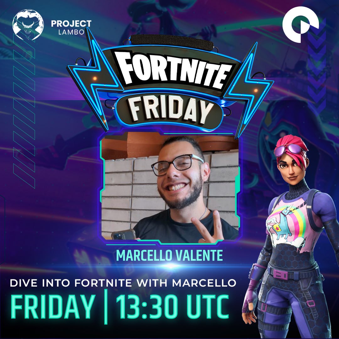 Exciting Announcement! 🌟

@marcell0xeth &amp; @davedave_dd from <a href="/IQLabs_official/">IQ Protocol | #NFT Rental Marketplace 🎮🕹️⚡</a> will be joining #ProjectLambo for another X live stream of 'Friday Fortnite'! 

Get ready to dive into a session filled with insightful discussions on all things gaming.

Don't miss this unique