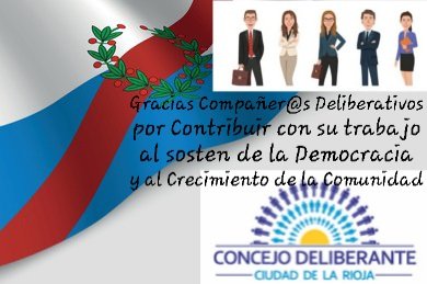 Feliz Día ďel Emplead@ Deliberativo a TDS l@s Compañer@s Deliberativos, especialmente a l@s del Concejo Deliberante de Capital.  
Dios Bendiga su tarea.