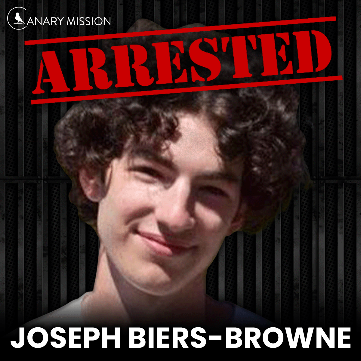 canarymission's tweet photo. 🔴 Joseph Biers-Browne, a student @UMass Amherst, accused Israel of “genocidal violence” following his arrest for trespassing at a pro-Hamas campus protest demanding the university divest from Israel. https://t.co/ErnqKKQc3q https://t.co/biJu4QjYMD