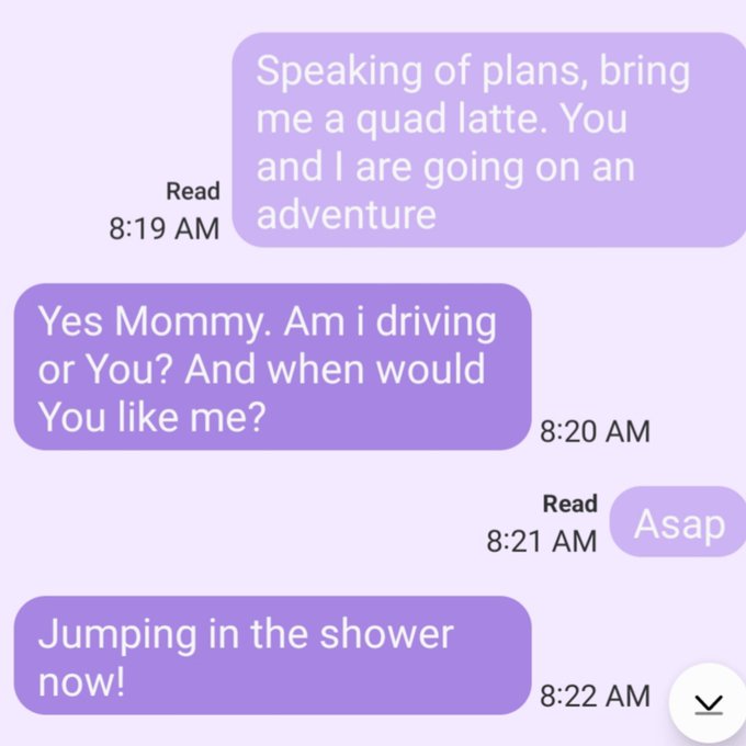 Being Mommy's dumb little bitch has it's perks https://t.co/vUh7KmJai2