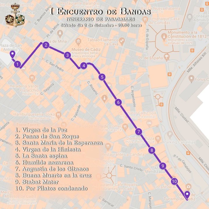 amlasaludcadiz's tweet photo. Este sábado día 2 de diciembre participaremos en el I Encuentro de Bandas organizado por el Ayuntamiento de Cádiz. Ofreceremos nuestra música junto con los compañeros de @EcceMaterCadiz por las calles de Cádiz, iniciando un pasacalles que culminará en la plaza San Juan de Dios https://t.co/jebQ0Y0LEy
