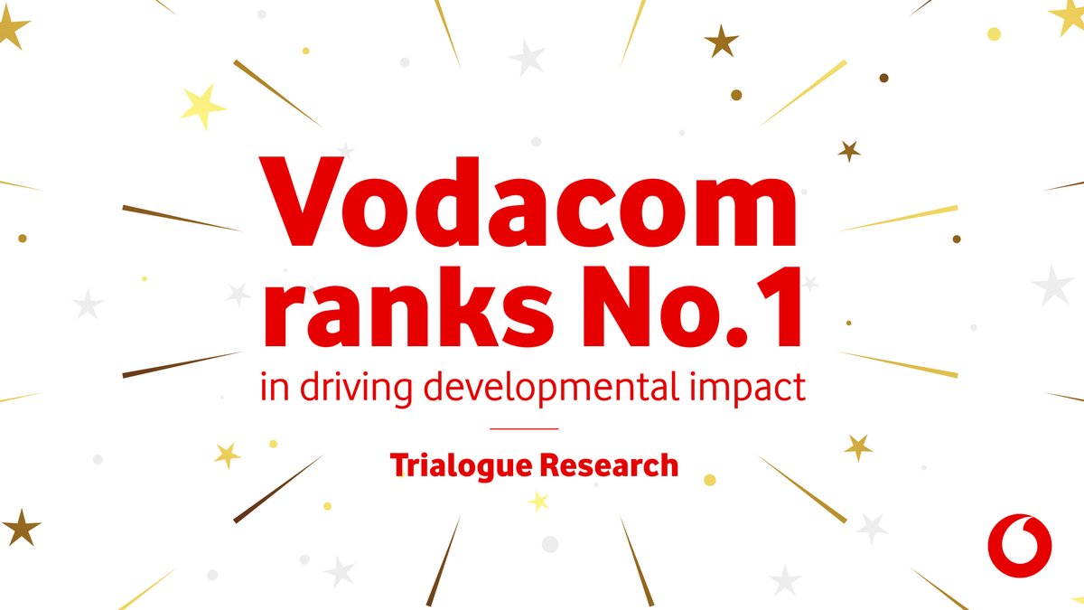 Vodacom is excited to be ranked number one among South Africa’s JSE-listed companies for having the greatest developmental impact in Trialogue’s annual CSI research. Both peer companies and NPOs perceive Vodacom to be ahead of other corporates in driving positive societal change.