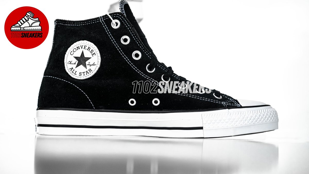 1102sneakers's tweet photo. Converse's iconic 'Chuck 70' sneakers will always be a wardrobe staple . This version is made from soft black suede with cutouts and logo patches at the side. https://t.co/TfTJTNh1Ks