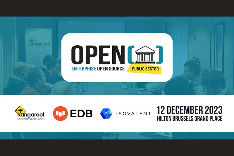 Are you an IT professional in the #PublicSector? Join us in 2 weeks where <a href="/isovalent/">Isovalent</a> will join us plus #EDB, our #PostgreSQL partner. Don't forget to save one of the last limited seats 👉
kangaroot.net/events/open-go…

#edb #isovalent #OPENGOV #opensource #publicsector