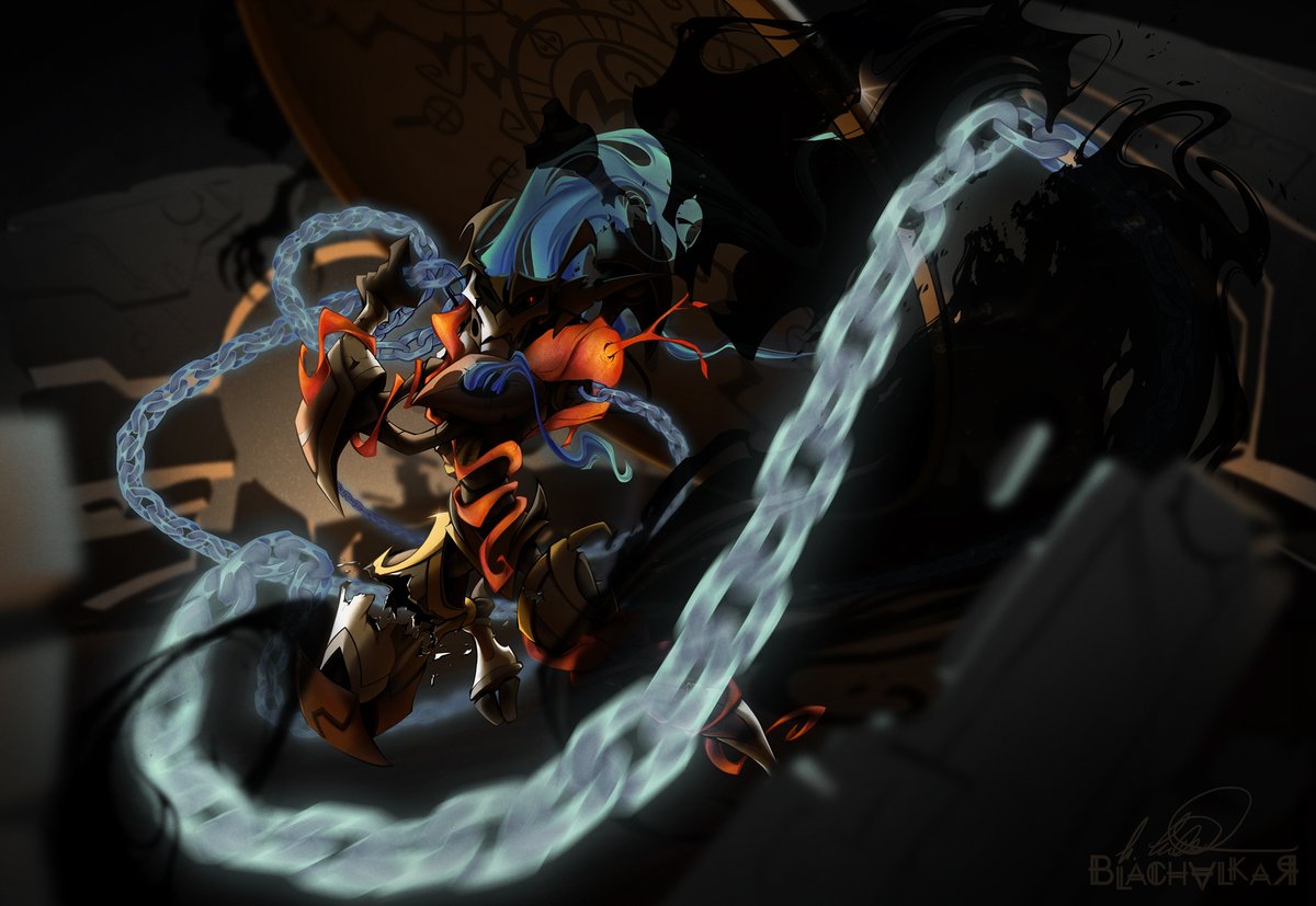 blachalkar's tweet photo. Have a spooky limbo warrior ❤️
Birthday gift for my awesome wife, @retromissile 

#wildstar #wsrp #zerohalcyon #digitalart #artist #artistsontwitter #mechari #blachalkar https://t.co/dOXXg3bq0l