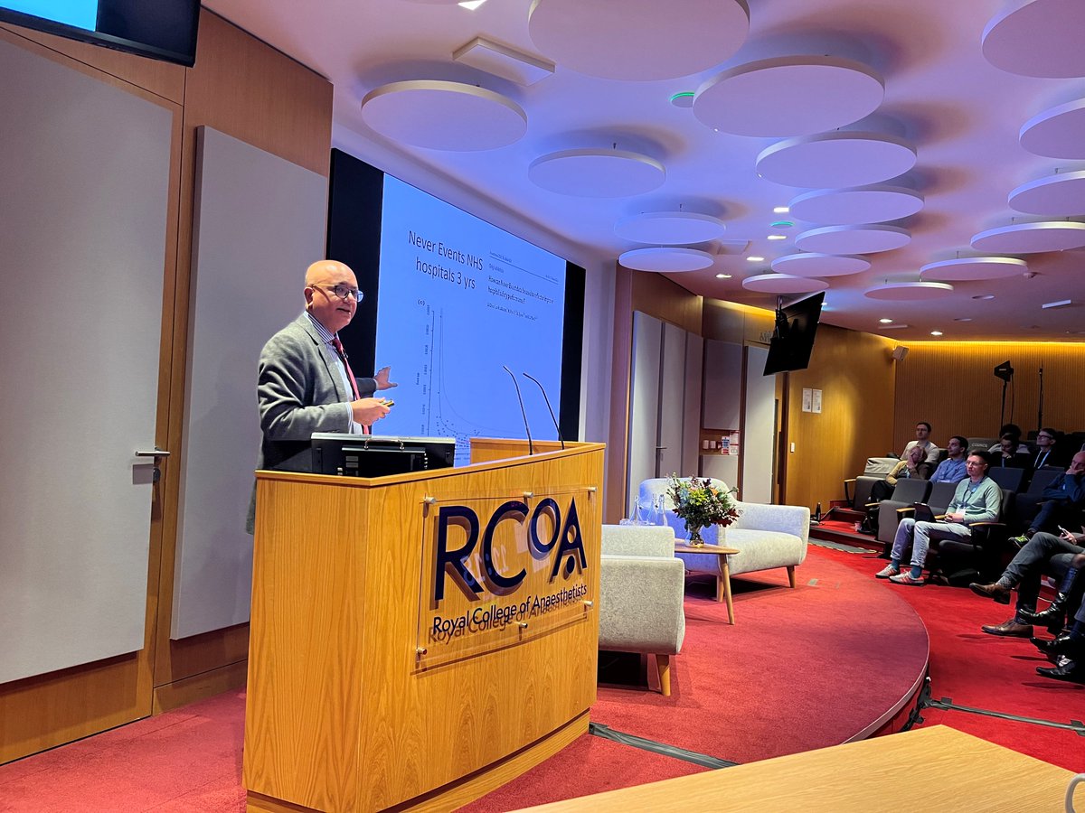 RCoANews's tweet photo. Professor Jaideep J Pandit at today's Winter Symposium.
‘Should wrong side block be a ‘never event’?
#RCoAWinter https://t.co/LKNi2NnlnQ