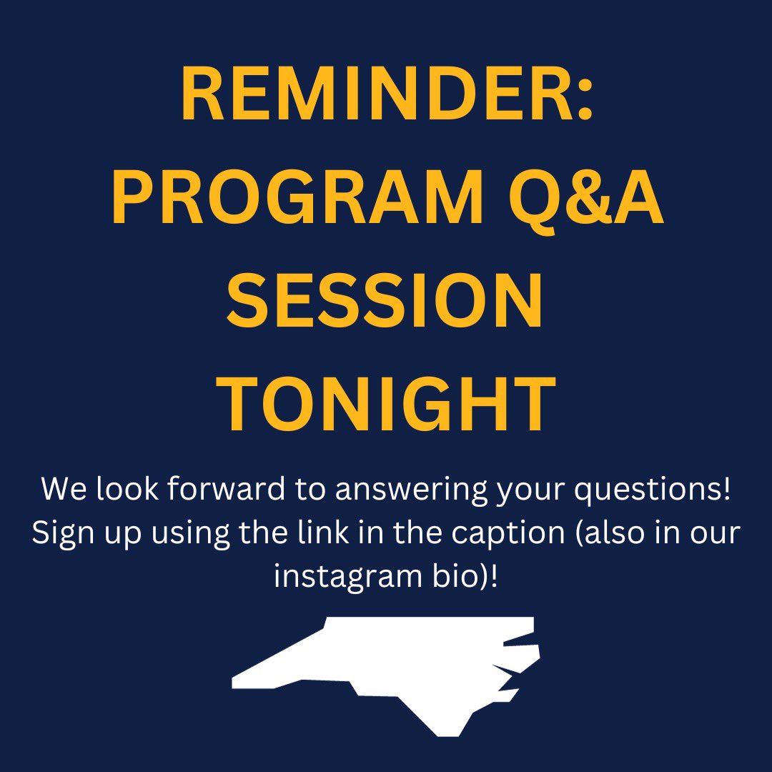 It’s not too late! Reminder to sign up for our virtual program Q&amp;A sessions on 11/30 and 12/1! Please watch this video for an overview of UNCG’s program: youtu.be/UPDUkXn0PWI Then, sign up for one of our Q&amp;A sessions using this link! go.uncg.edu/gcinfosession