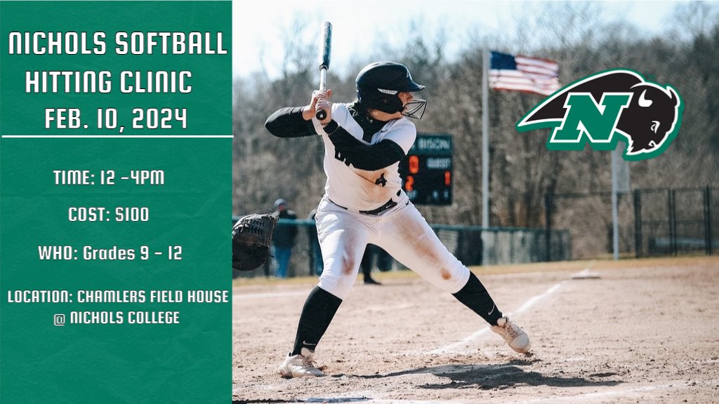 ncbison_sball's tweet photo. Looking to be a future Bison?? Come join us at our upcoming Hitting Clinic and highlight your skills! Click the link below to sign up and learn from our coaches and players! #GoBison #ProspectCamp

https://t.co/hX2MFNX18j https://t.co/hVs9KIuykV
