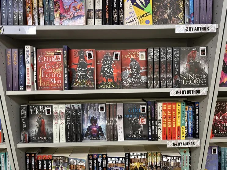 Loads of signed me-books in @ForbiddenPlanet, London, yesterday. There's a ton in the Bristol branch too, and probably all the others where they sell books.