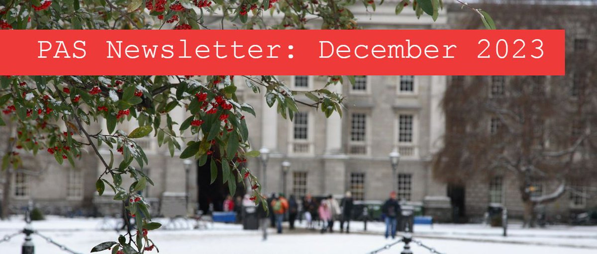 TCDPGAdvisory's tweet photo. Postgrads make sure to read our PAS December Newsletter for lots of info on exam regulations &amp; tips, wellbeing resources, funding, PhD modules, Christmas and much more. Read at: https://t.co/Z9ZRPO3rzp
#TCDPGAdvisory #TrinityPostGrads #campuslife #TCDPostGrads https://t.co/HOEm5Dh11G