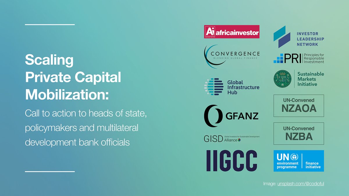 📣 Ten organisations, representing some of the largest #finance institutions, call for Scaling Private Capital Mobilization. The group lists actions needed to close investment gaps in Emerging Markets and Developing Countries (#EMDCs).  

📖 ow.ly/sJOk50QcOFw