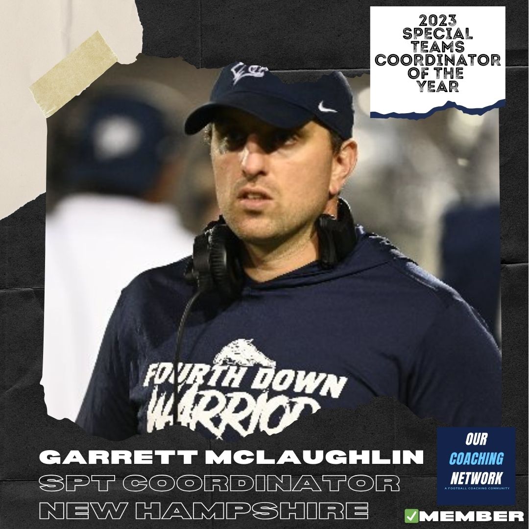 Our Coaching Network | A Football Coach Community (@ourcoachingnet) on Twitter photo 🏈SPT Coordinator Of The Year🏈
Our FCS Special Teams Coordinator of the Year is <a href="/UNH_Football/">New Hampshire Football</a>'s <a href="/_CoachG_/">Garrett McLaughlin</a>👏
They finished 1st in the Country with 11 blocked kicks, 1st in blocked punts, 1st in Special Teams TDs, 4th in PR avg, & 7th in KOR avg✍️
FCS Coach of the Year 🧵👆 🏈SPT Coordinator Of The Year🏈
Our FCS Special Teams Coordinator of the Year is <a href="/UNH_Football/">New Hampshire Football</a>'s <a href="/_CoachG_/">Garrett McLaughlin</a>👏
They finished 1st in the Country with 11 blocked kicks, 1st in blocked punts, 1st in Special Teams TDs, 4th in PR avg, & 7th in KOR avg✍️
FCS Coach of the Year 🧵👆
