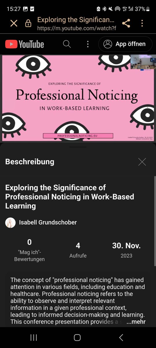 New video on #professionalnoticing in #wokbasedlearning online! #PROMISE_EU #erasmusplus