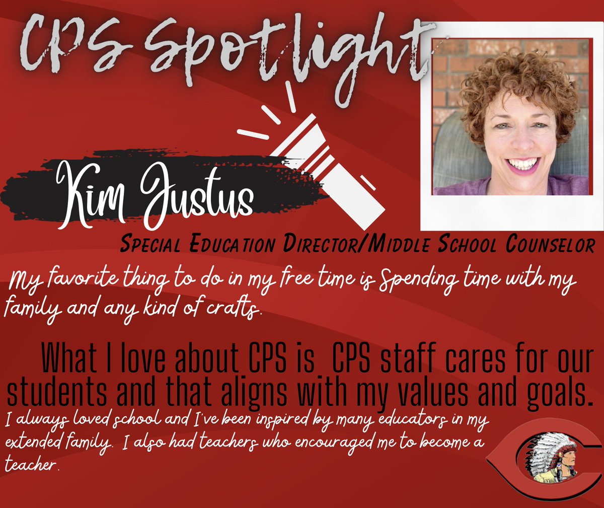 CPSIndians's tweet photo. 📷CPS Faculty and Staff Spotlight 📷
#cps #ComancheIndians #comancheok #WeAreOne #IFND https://t.co/EDpYZZoQYg