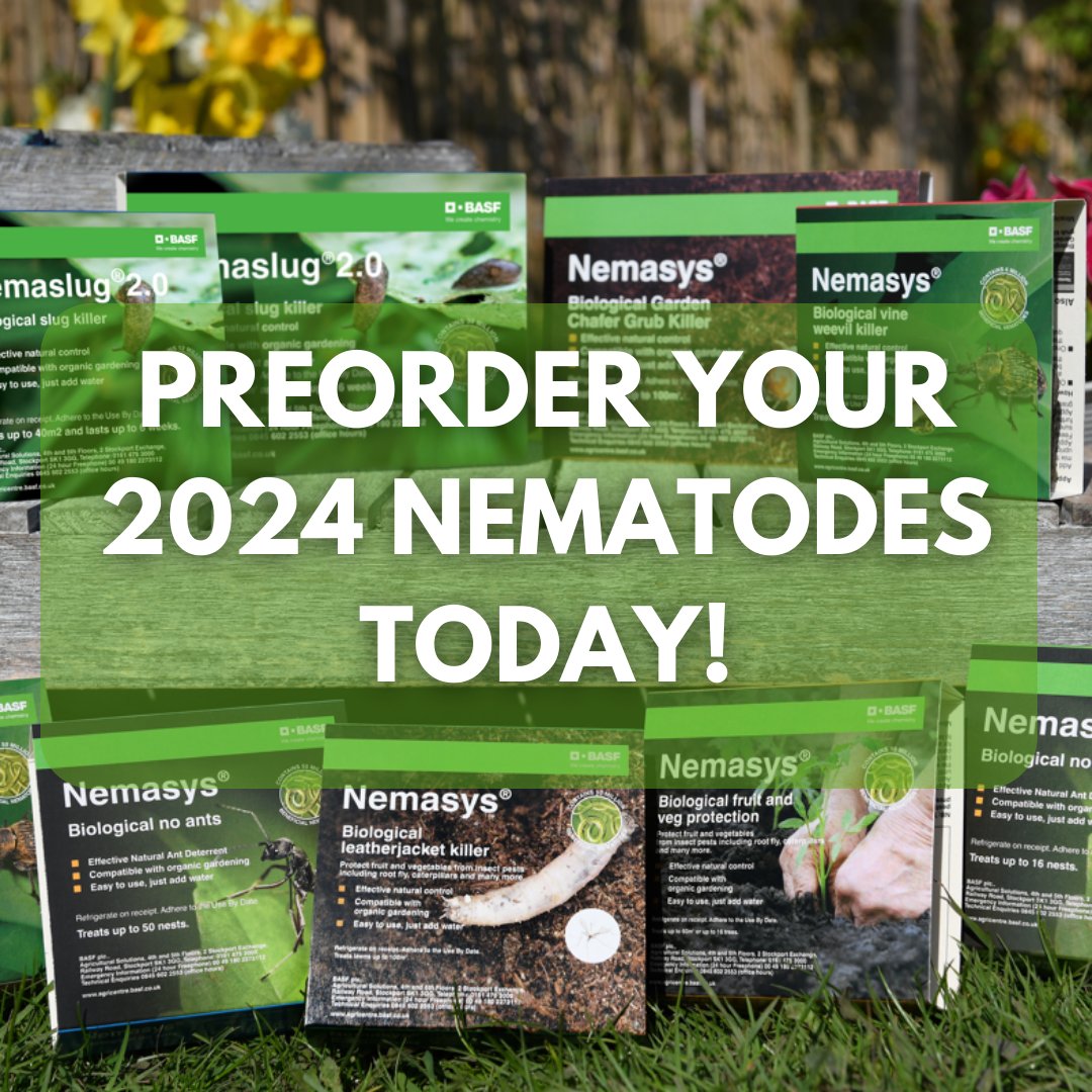 BASF_Nemasys_UK's tweet image. Fail to prepare and prepare to fail! ☝️
Preorder your nematodes now from one of the distributors below and stay one step ahead of garden pests next year…
👉nemasysinfo.co.uk/en/Products/Ov…
#NaturalPestControl
#nematodes