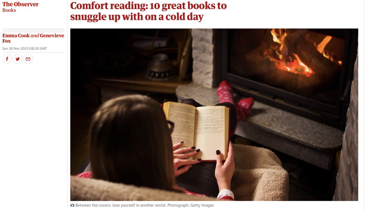 So... it's now officially cold. Time for sensible people to engage tea & books mode.. Some ideas @ObserverUK 'Comfort reading: 10 great books to snuggle up with on a cold day' includes MIDNIGHT AT MALABAR HOUSE... India is warm. With added murder: tinyurl.com/mtazstev